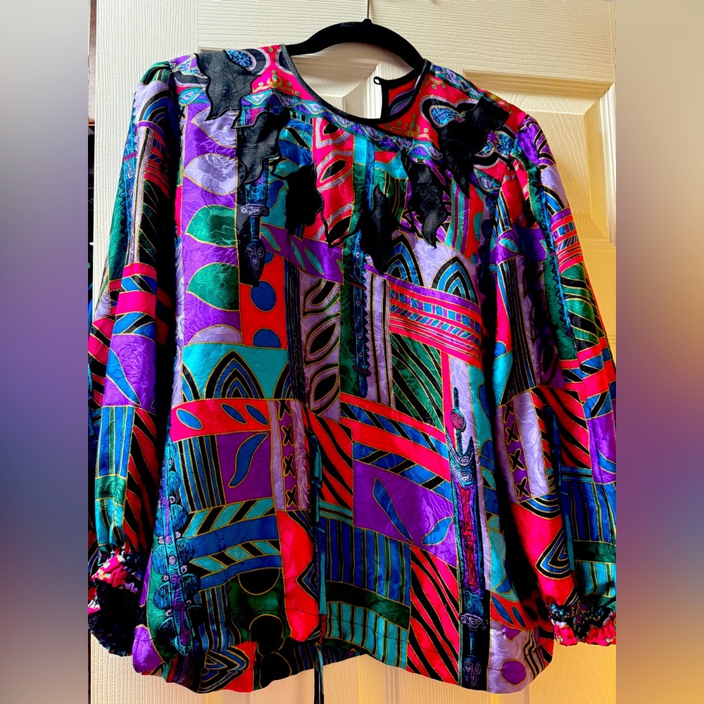 Vintage Diane Fries Silk Blouse